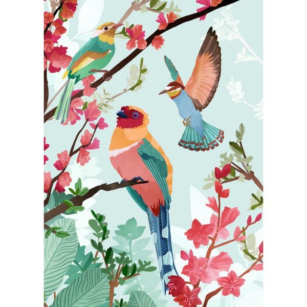 Birds of summer poster - Goed Blauw - Afbeelding 2
