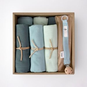 Grote bundeldoos - tinten groen - Saga