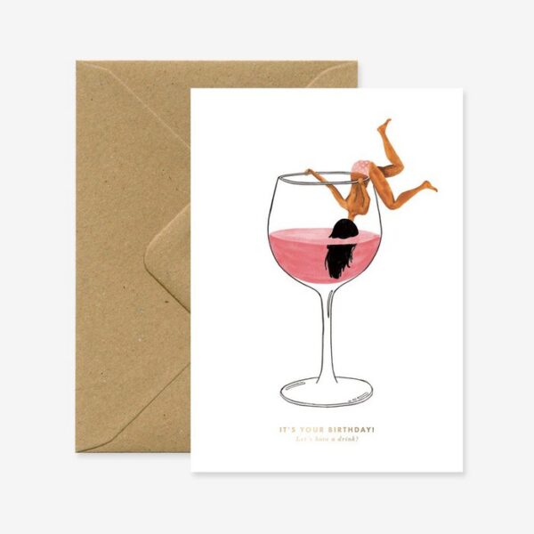 Just one drink! - verjaardagskaart
