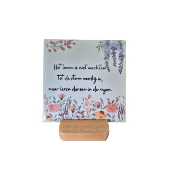Gepersonaliseerd tegeltje 10,8 x 10,8 cm - Afbeelding 2