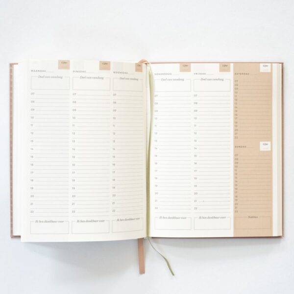 Weekplanner - oud roze cover – Bild 3