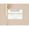 Morse code armband - Dochter - Beige/rosé