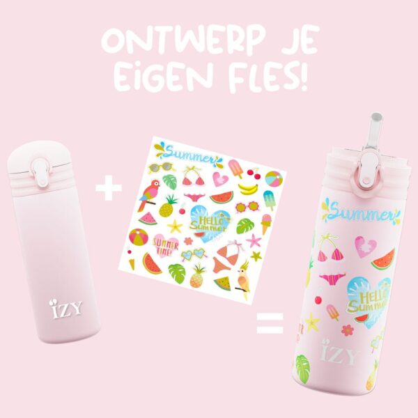IZY Bottles - Roze Zomerfles - 350ml - Image 2