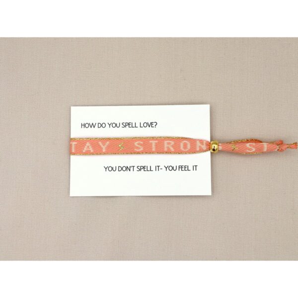 Lintarmband - Stay strong