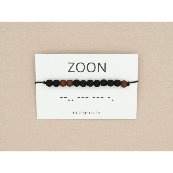 Morse code - Zoon - zwart/bruin