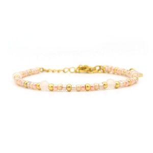 Armband Cinta Rozenkwarts goud