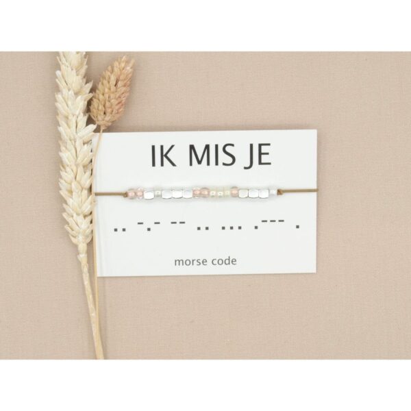 Morse code armband - Ik mis je – Bild 2