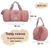 Reistas Teddy - Roze - Personaliseren