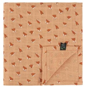 Tetradoek 110x110 Fierce Fox – Biologisch Katoen & Duurzaam Design