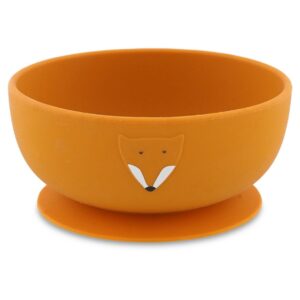 Siliconen Kom met Zuignap – Mr. Fox | BPA-vrij & Antislip